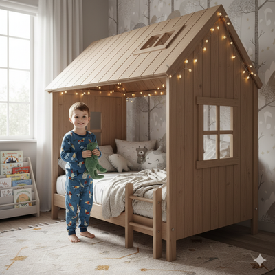 Le rêve d’une chambre d’enfant transformée par un lit cabane garcon